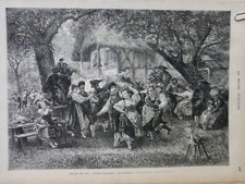 1873 SERPENT INSTRUMENT MUSIQUE A VENT ALSACE TROMBONE 1 JOURNAL ANCIEN