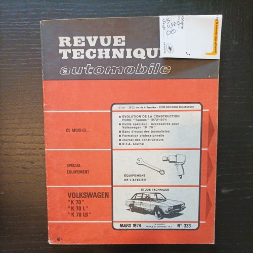 Revue technique volkswagen - technique, k