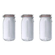 le parfait lot de 3 bocaux en verre 3l 908378 super