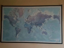 planisphère originale air France années 90