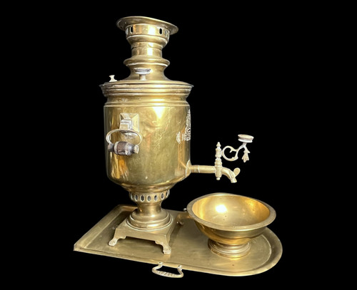 Samovar russe cuivre - russe, en