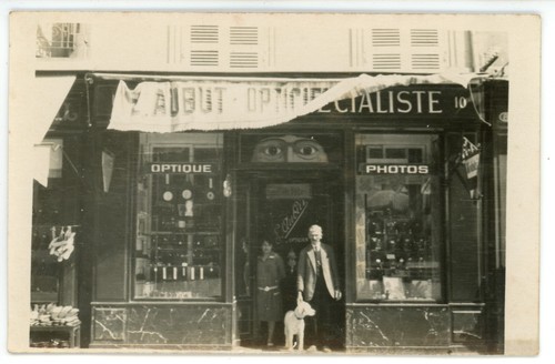 Carte photo devanture opticien - photo,