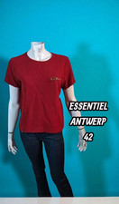 Essentiel Antwerp Taille 42  Superbe blouse manches courtes rouge foncé