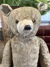 Ours Peluche Ancien Articulé  & Jouet & Jeux & Collection Antique Teddy Bear N14