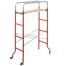 Gierre Échafaudage Mobile Kreo Acier Modèle Moyenne 144x62x212 CM Avec Plan Bois