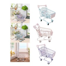 Mini charrette à bras de supermarché de simulation pour les faveurs