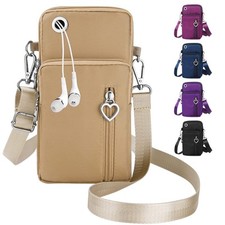 Sac Téléphone Portable Femme Portefeuille Oxford Tissu Pochette Bandoulière F...