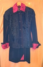 Tailleur Astrakan et Nubuk Vintage T 38 Parfait état ° Toque