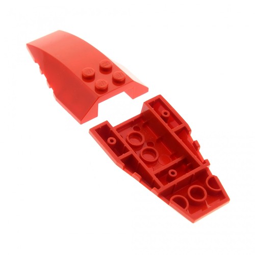 Lego wedge brick 6x4 red - 2x,