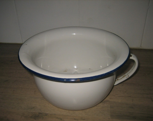 Ancien pot chambre tôle - ancien,