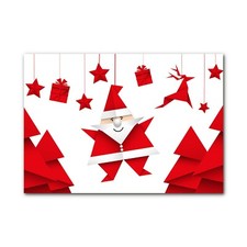 Tulup Image sur Verre trempé 100x70cm Impression Tableau - Noël Saint-Père