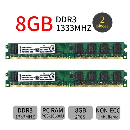 Kingston 16go 8go - 2x, ddr3
