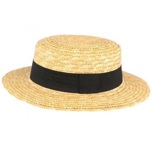 Chapeau paille canotier - de,