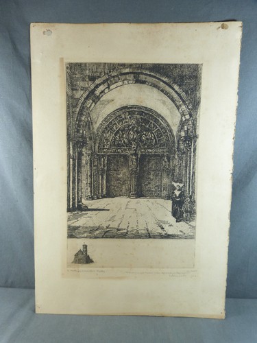 Gravure sur cuivre le - sur,