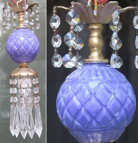 Vintage dark purple glass