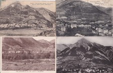 Lot de 4 cartes postales