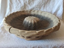 Banneton Pain Couronne Corbeille Boulanger En Osier Et Toile D'origine Ø 40 cm