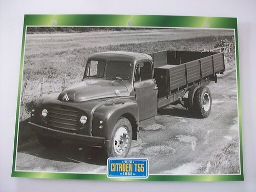 Carte fiche camion porteur - camion,
