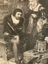 Gravure XIXe Lithographie A