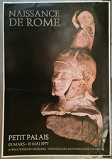 Naissance de Rome 1977 Affiche Originale Exposition	Italie Petit Palais