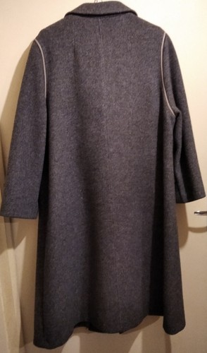 Manteau vintage gris femme