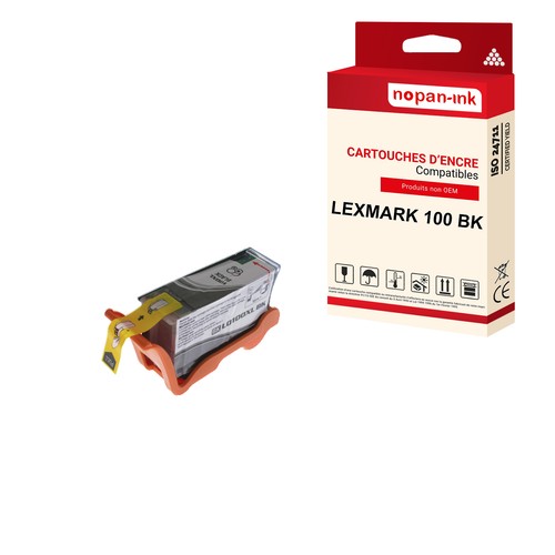 Cartouche lexmark 100xl - cartouche, noir
