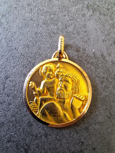 Pendentif plaqué saint - en, or