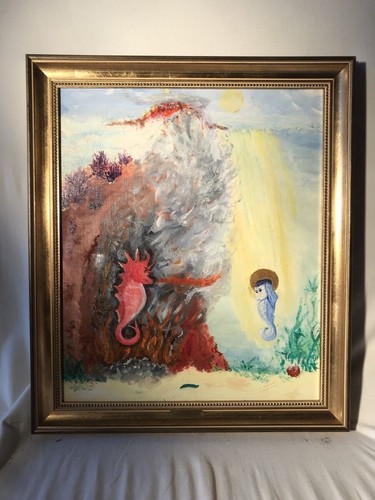 Tableau huile sur - toile, c