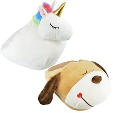 A2Z Femmes Chaussons Animaux 3D Chaleureux Novelty Hiver Doux Antidérapants