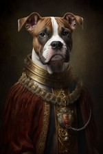 PLAQUE METAL  animal chien