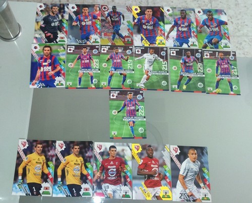 Lot cartes adrenalyn caen - lot,