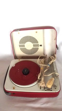 TOURNE DISQUE VALISE RADIOLA rouge à revoir .