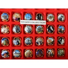 la série de 24 capsules de champagne génériques la Belgique souverains et sites 