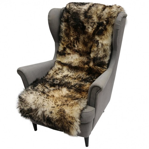 Peau mouton coussin de - peau,