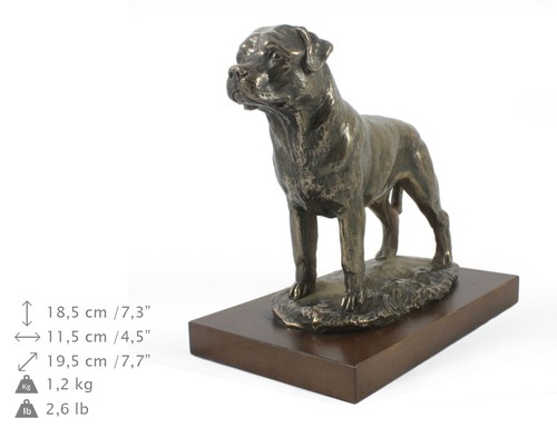 Rottweiler statue bois - statue, en