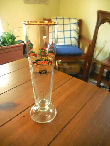Lindeman tall beer glass - lindeman,