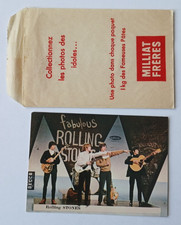 ROLLING STONES  (2) Photo des Idoles Milliat Frères Publistar Chanteur  Carte