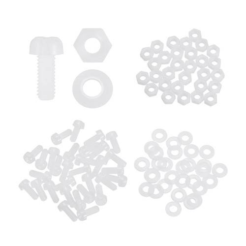Boulons m2x6mm nylon avec - 30,