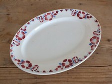 + Plat ovale Céranord Saint Amand modèle Eglantines +