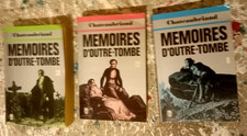 lot CHATEAUBRIAND Mémoires d' Outre Tombe  tomes 1 2 3  en TBE (1977)
