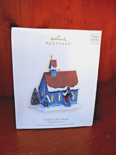 Hallmark ornament chapel - hallmark, in