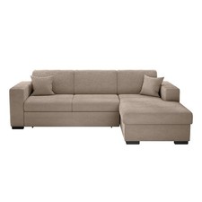 Canapé d'Angle Droit Convertible "Harlan" 262cm Taupe