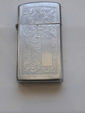 Ancien Zippo Slim Vénitien Couleur Argenté datation  I VIII  1992