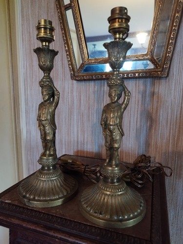 Paire pieds lampes - pieds,