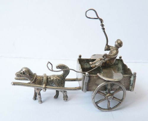 Charrette chien figurine - et,