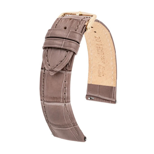 Bracelet montre taupe cuir - en, taupe,