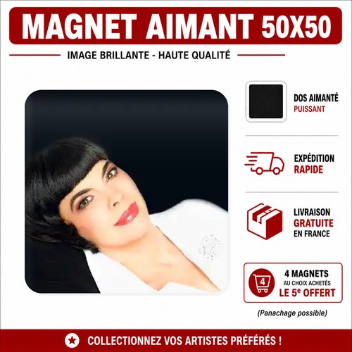 Magnet mireille mathieu5x5 - mireille,