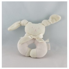 Doudou hochet anneau lapin