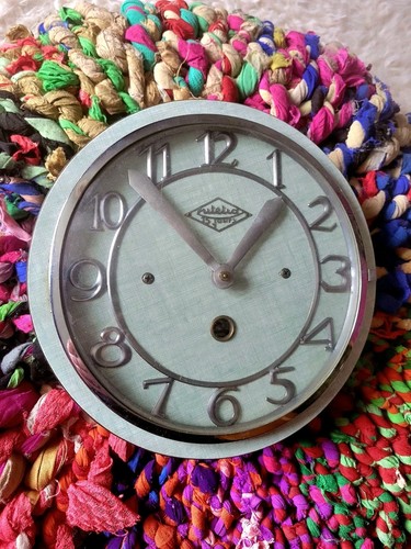 Horloge vintage pendule ronde - vintage,