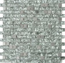 Mosaïque Inox Vert Gris